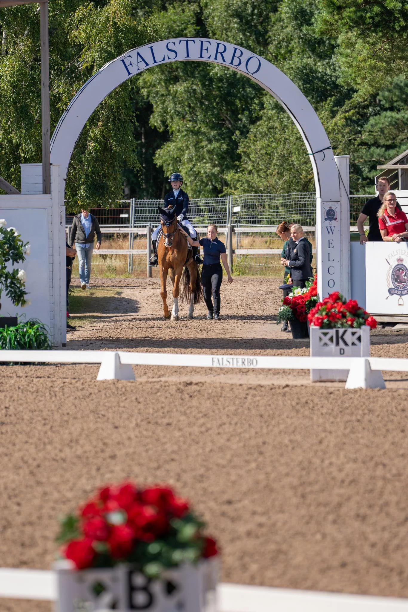 Dalton de Prepinson entering the arena at Falsterbo