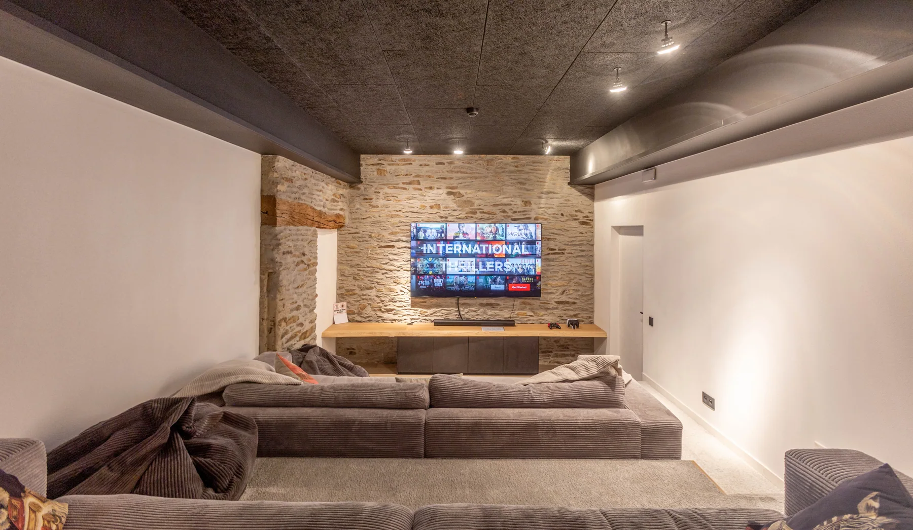 Cinema room at La Grange